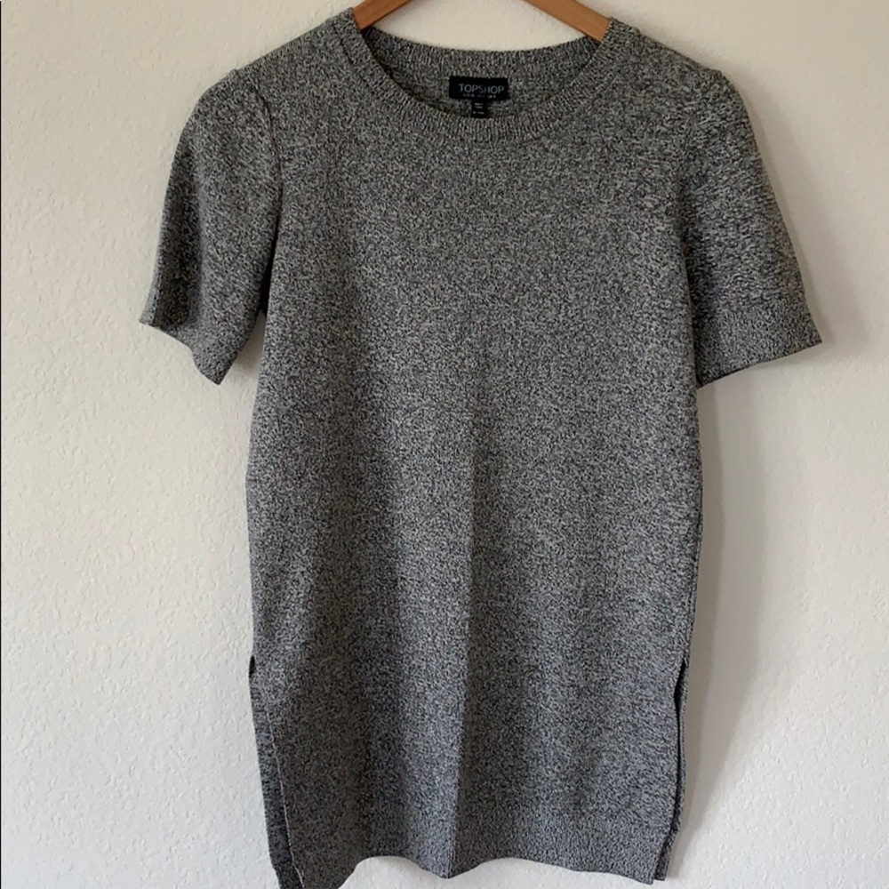 TOPSHOP Sweater Shirt with Side Slits